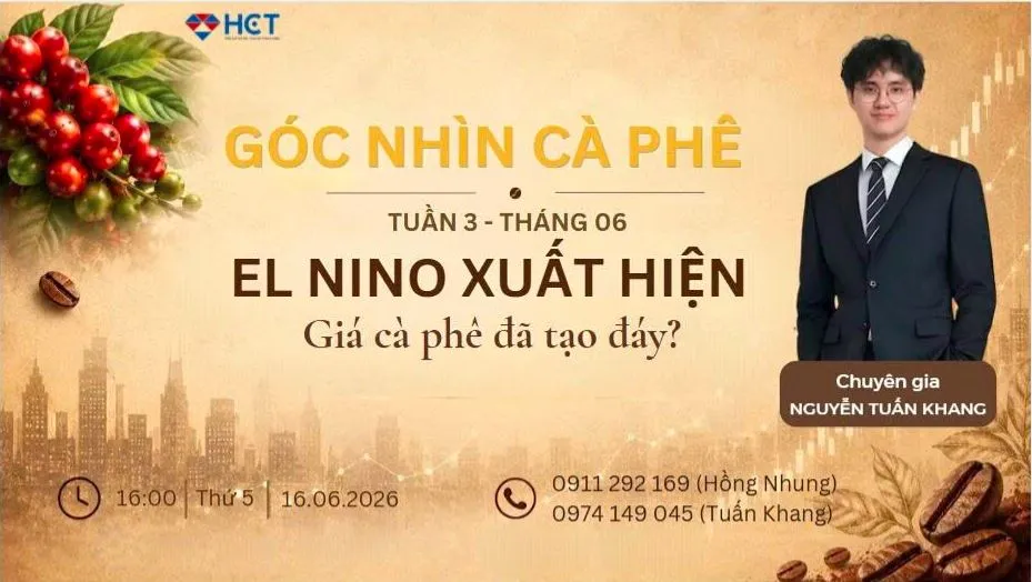 BÁO CÁO THỊ TRƯỜNG CÀ PHÊ – TUẦN 3 THÁNG 6: El Niño xuất hiện và các yếu tố nâng đỡ giá Robusta